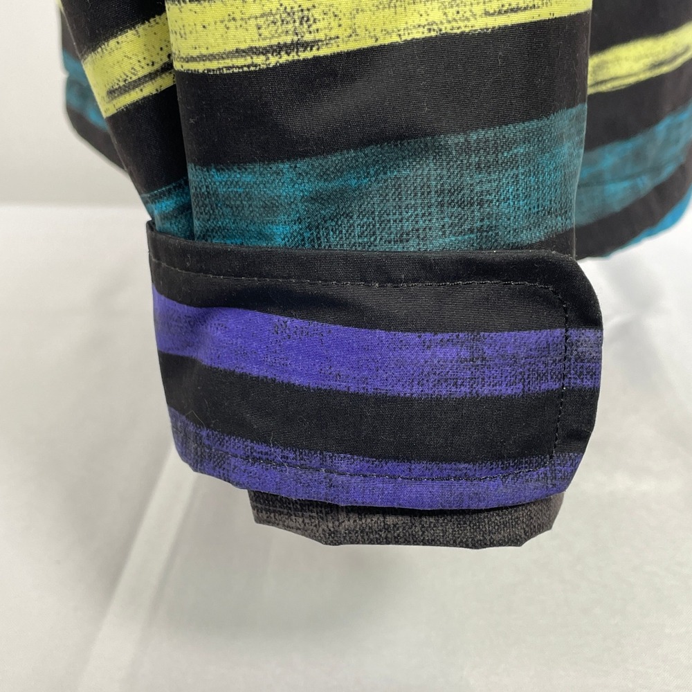 Burton Multicolor Stripes Hooded Winter Coat Ski Snowboard Jacket Women's SMALL - Picture 6 of 14